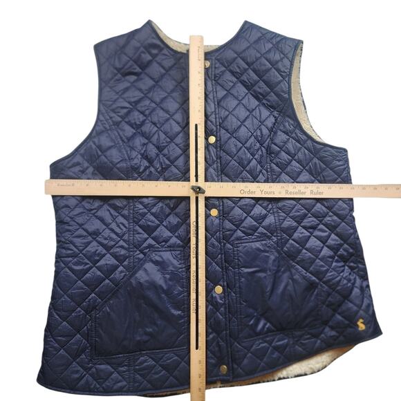 Joules Vest Womens 18 XL Quilted Fleece Gilet Countrywear Equestrian Cottagecore - Picture 10 of 16
